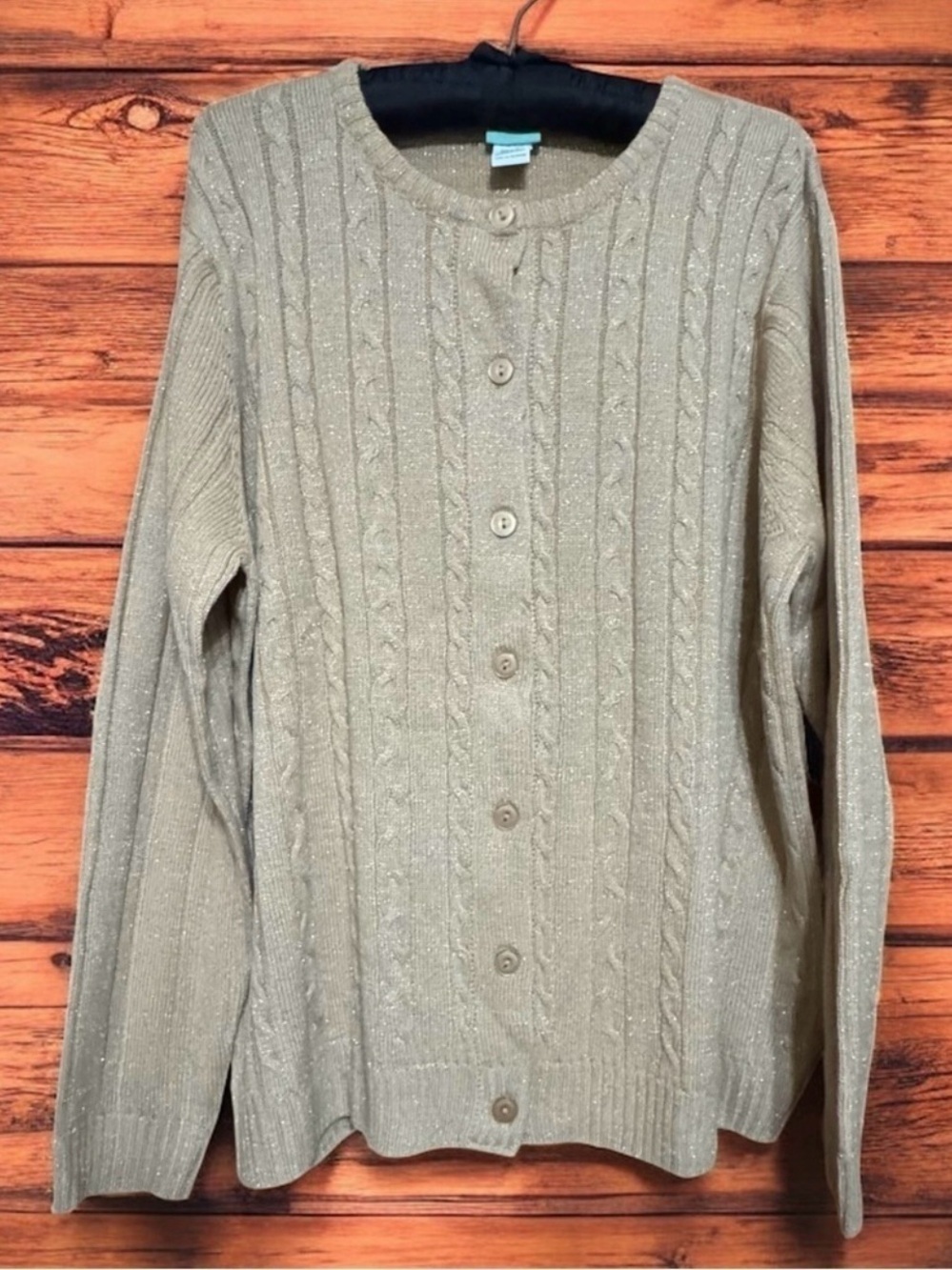 SARA MORGAN CABLE KNIT CARDIGAN SIZE XX